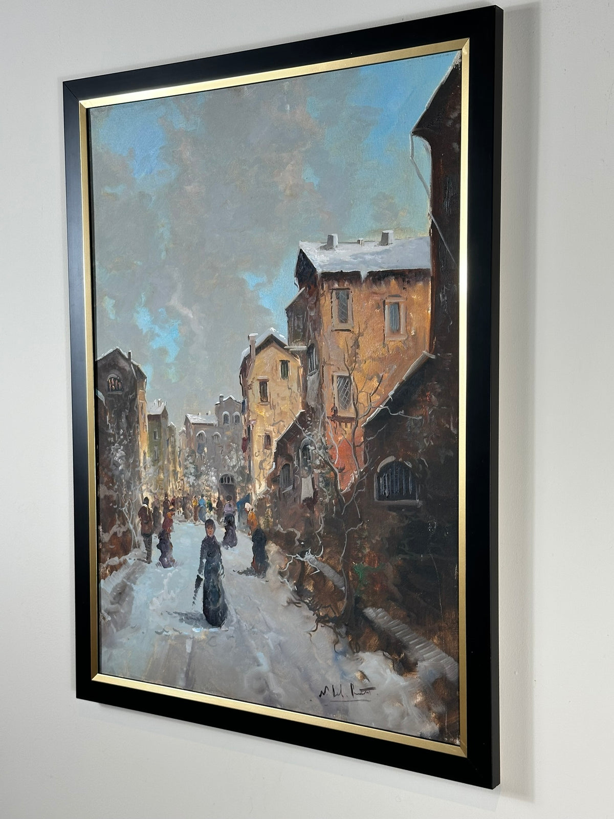 Continental School - Continental Winter Street Scene