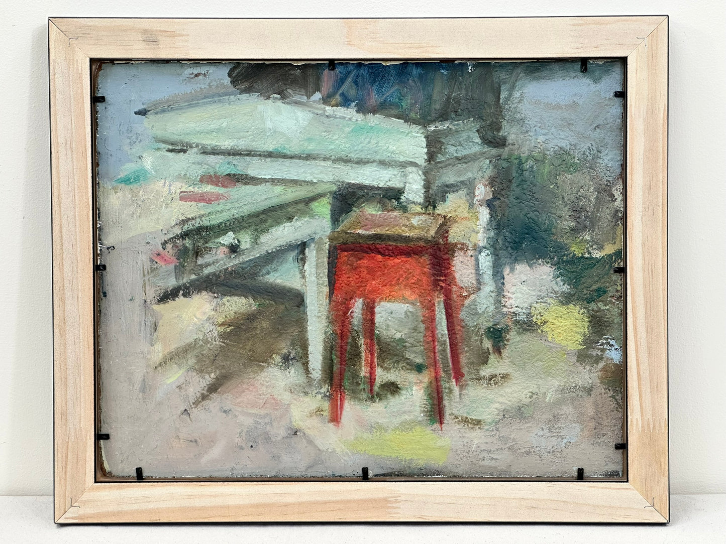 Original Keith Gardner RCA Oil Painting - Liverpool Dockside Industrial Scene