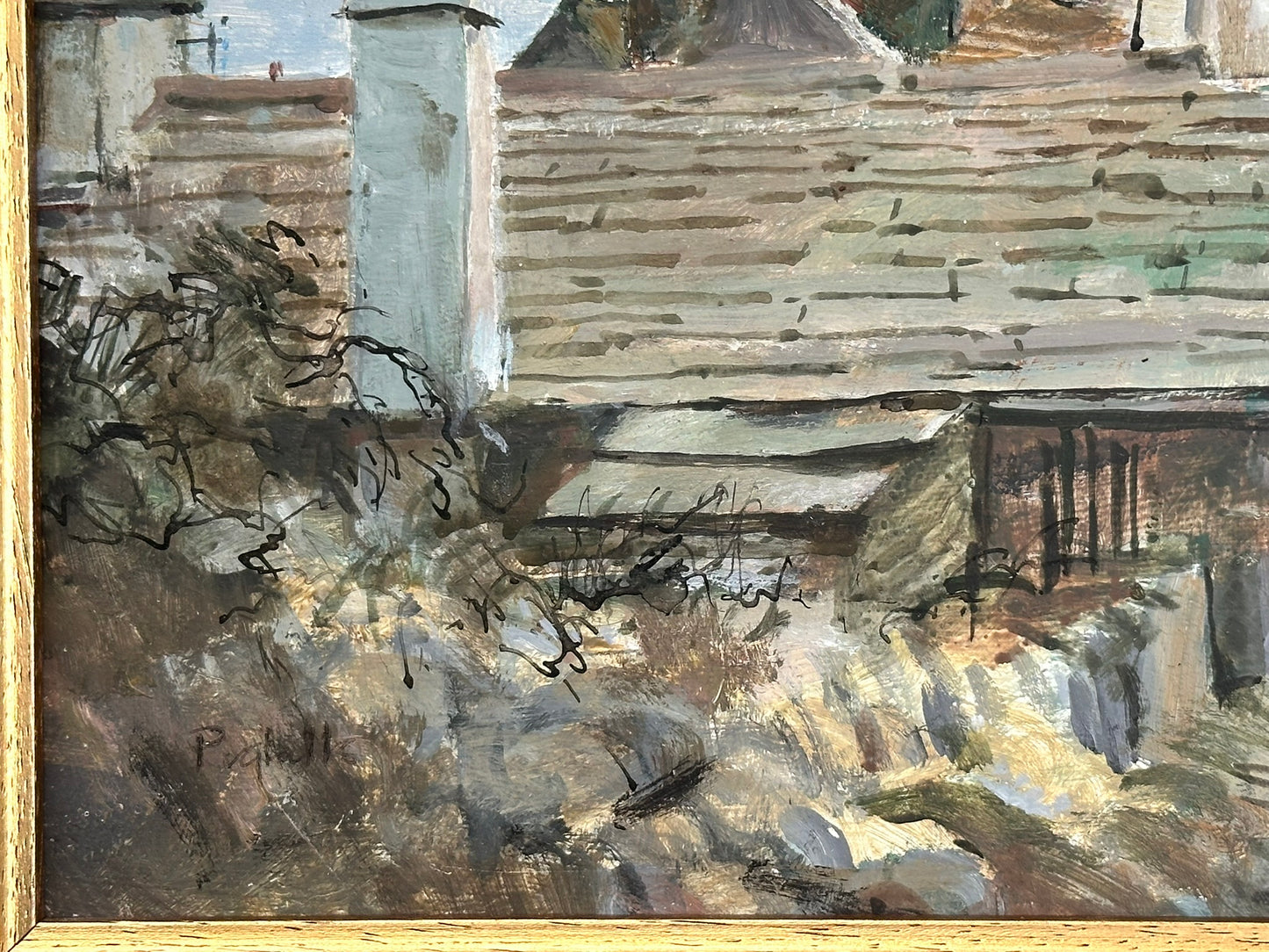 Joseph Pighills - Haworth Church Yorkshire Oil Painting - Brontë Village Scene