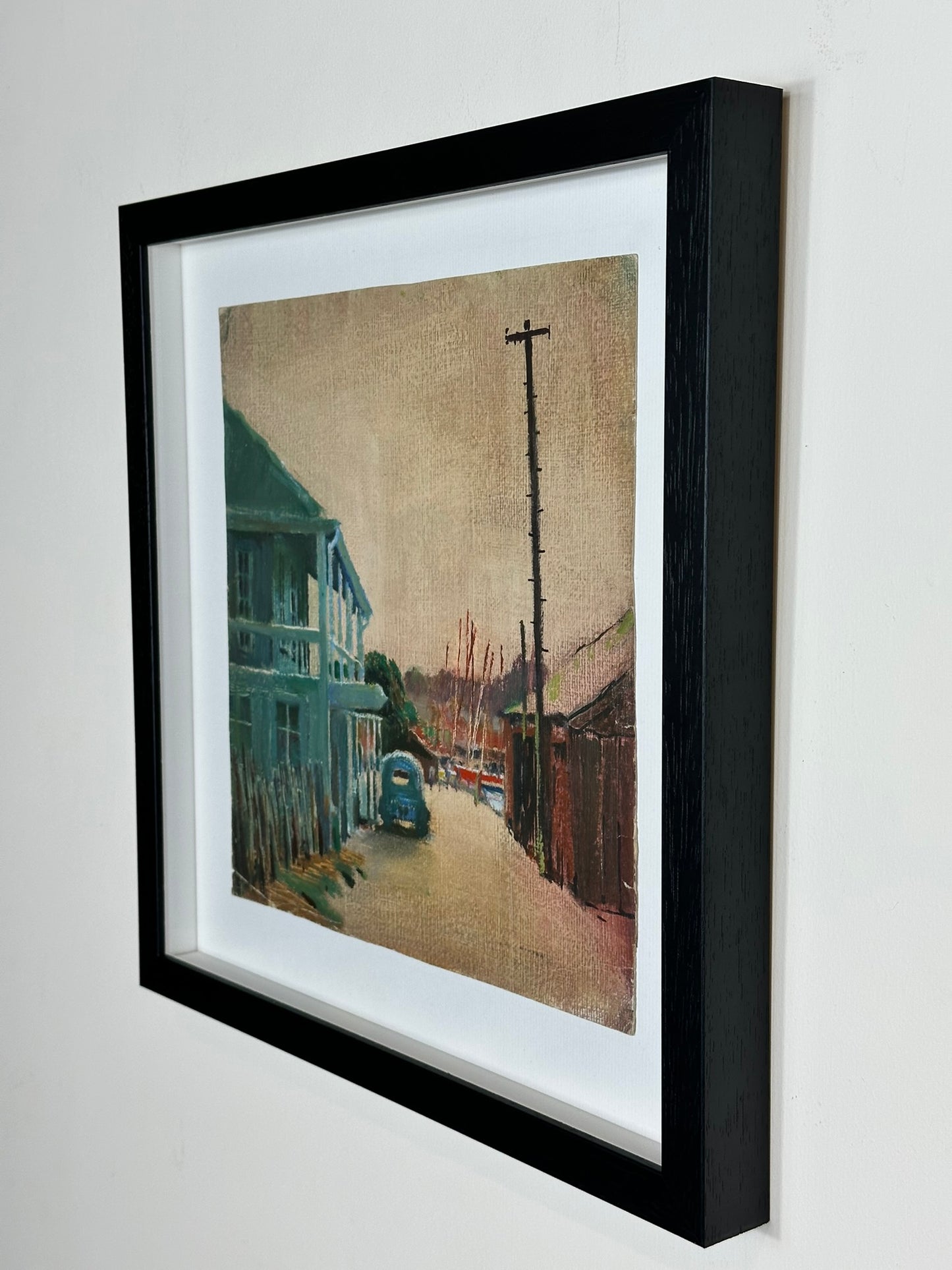 Joseph Pighills Original Oil Painting Harbour Coastal Scene Yorkshire Artist