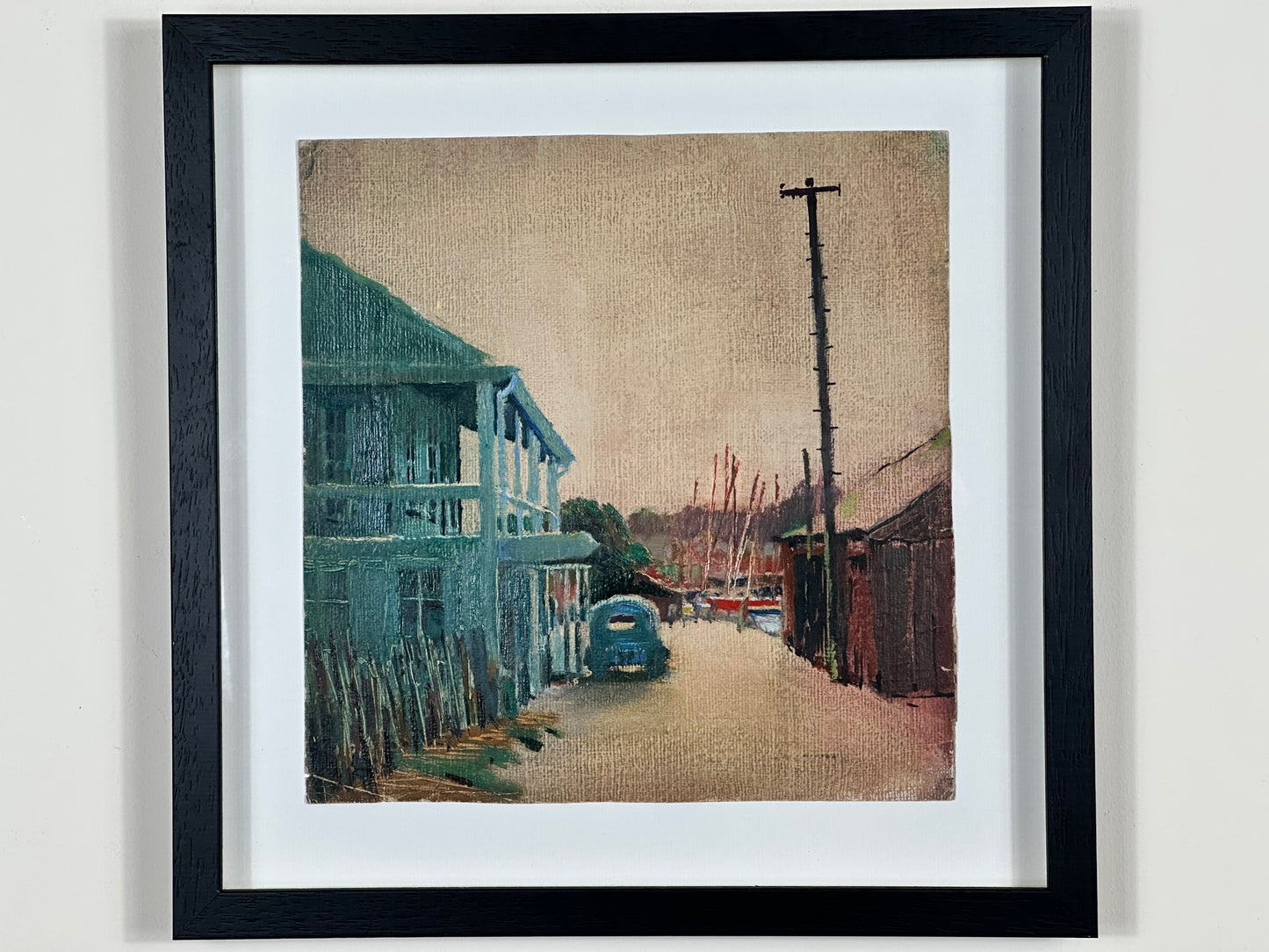 Joseph Pighills Original Oil Painting Harbour Coastal Scene Yorkshire Artist