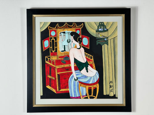 Milly (Shang Chaofeng) Female Make Up - Original Chinese Ink Painting Exhibited
