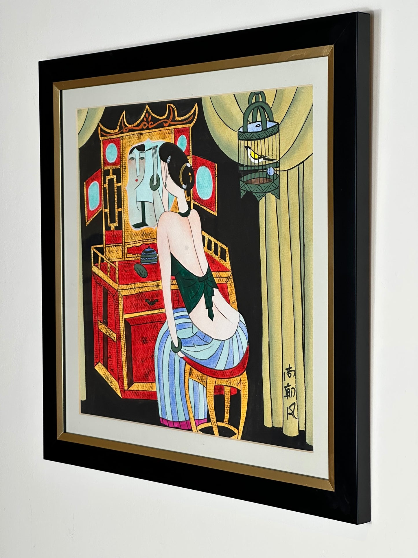 Milly (Shang Chaofeng) Female Make Up - Original Chinese Ink Painting Exhibited