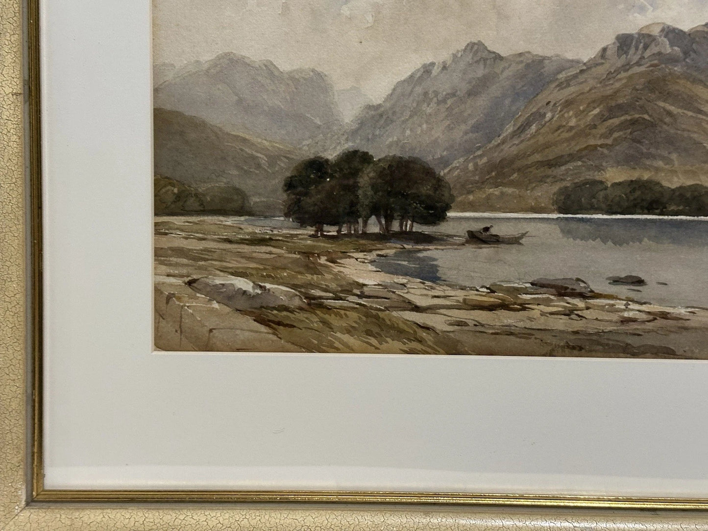 James Hervé d'Egville NWCS (c.1810–1880) Highland Landscape Watercolour 34x24cm