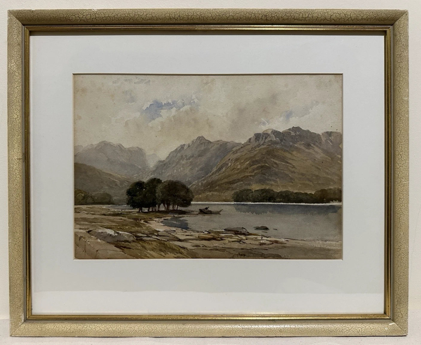 James Hervé d'Egville NWCS (c.1810–1880) Highland Landscape Watercolour 34x24cm