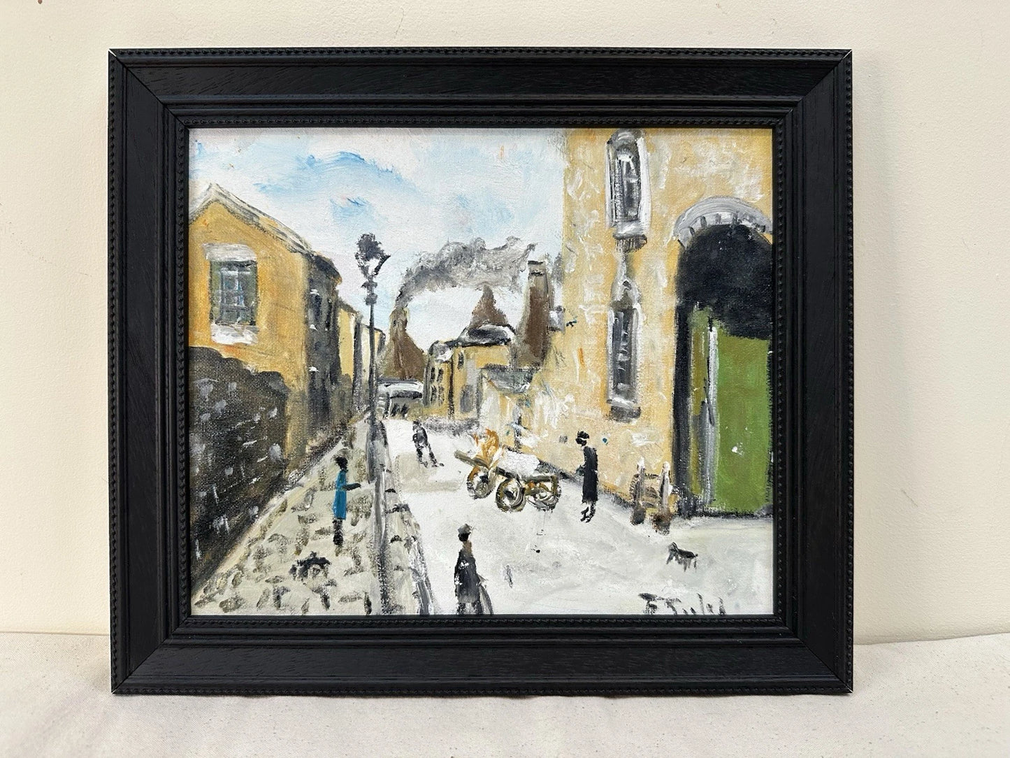 John Goodlad - Oil Painting The Old Lane Signed 2025 30x25cm Framed Northern Art