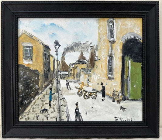 John Goodlad - Oil Painting The Old Lane Signed 2025 30x25cm Framed Northern Art