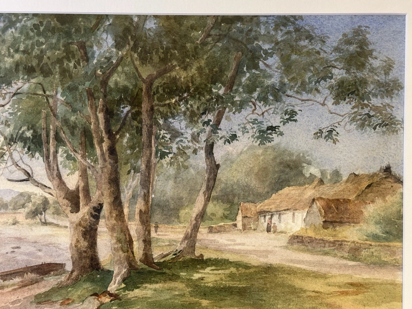 James Heron "Inveral , Lochfyne Side" Watercolour 35x51 cm Scottish Landscape