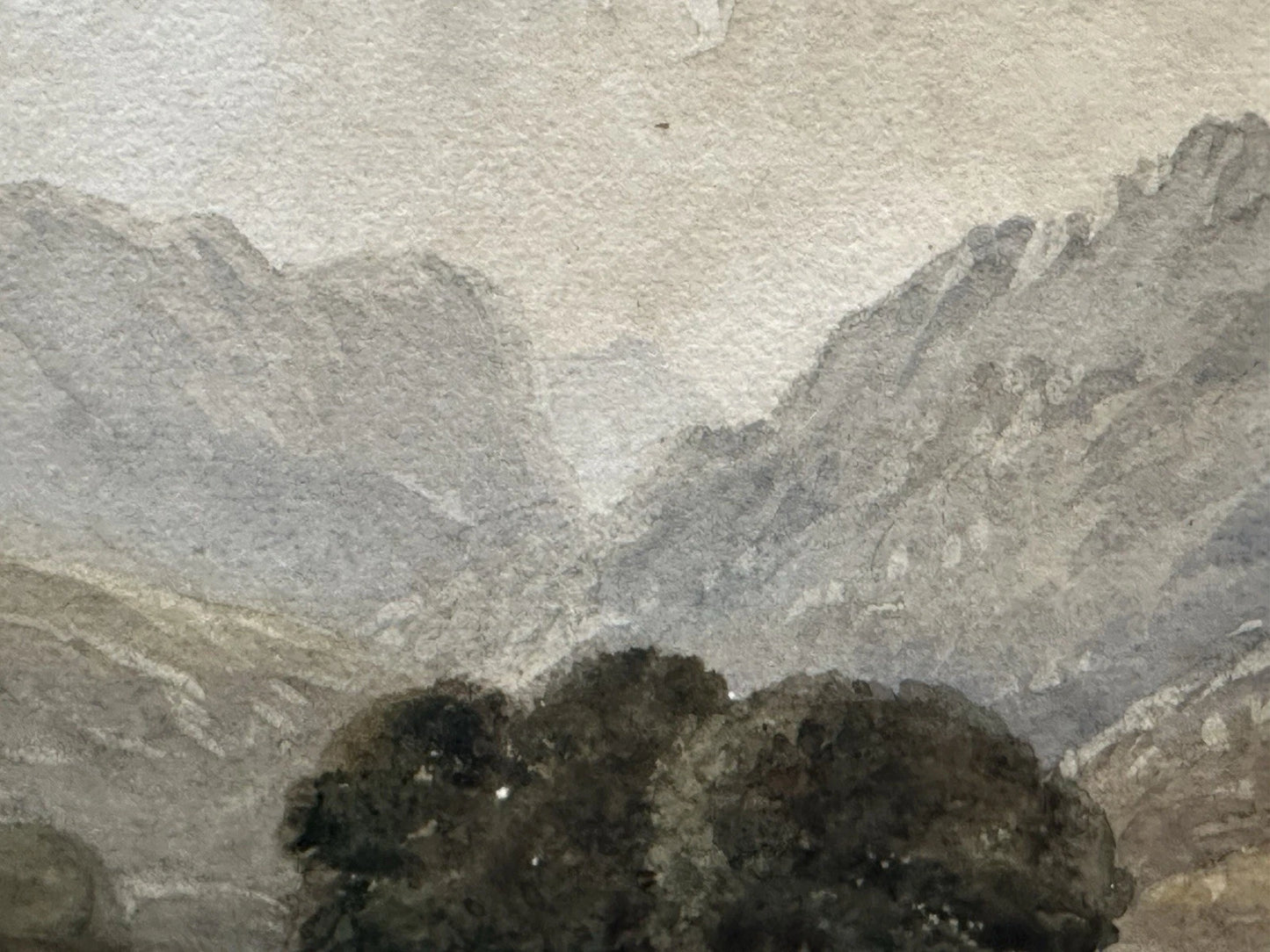 James Hervé d'Egville NWCS (c.1810–1880) Highland Landscape Watercolour 34x24cm