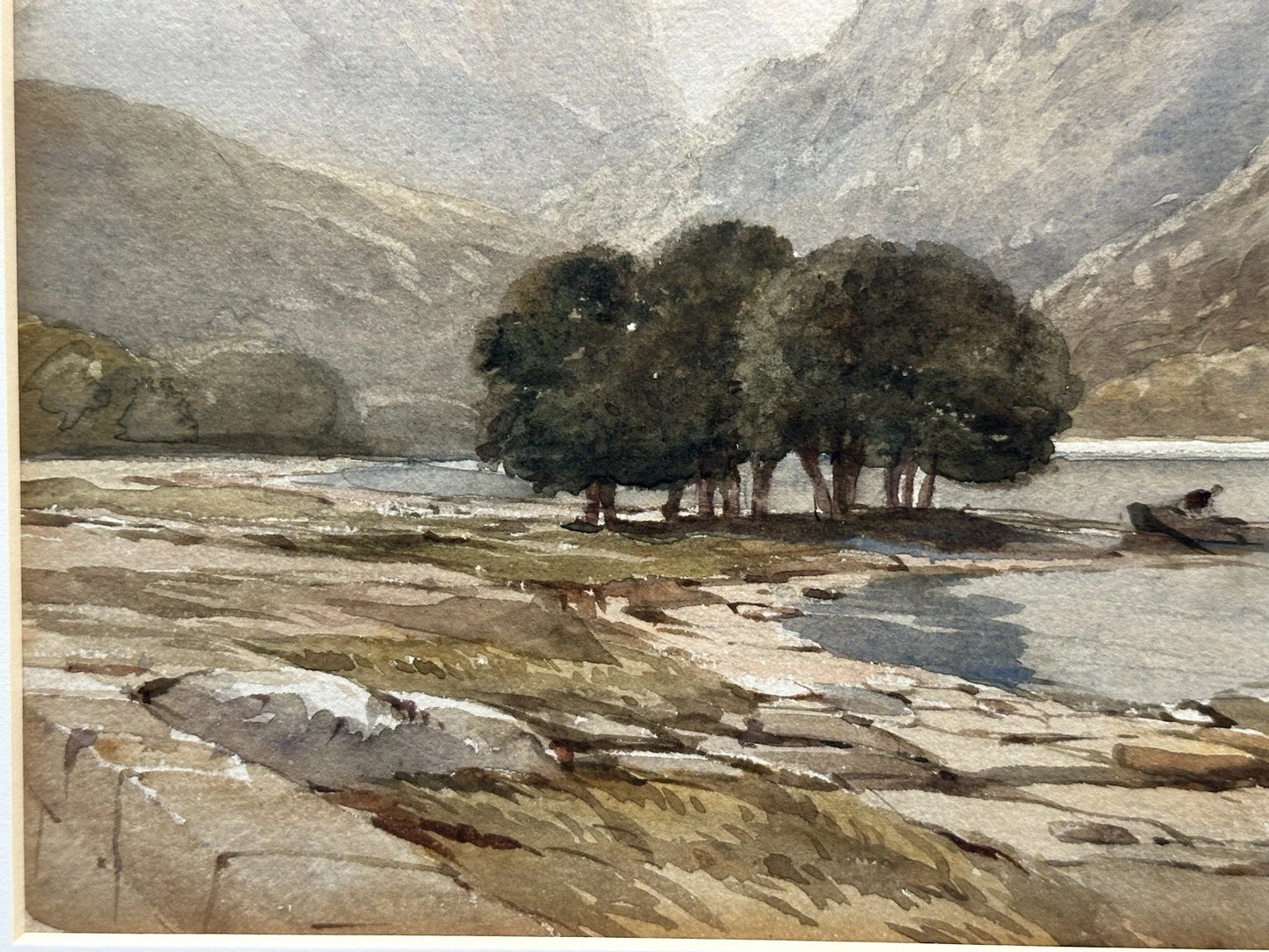 James Hervé d'Egville NWCS (c.1810–1880) Highland Landscape Watercolour 34x24cm