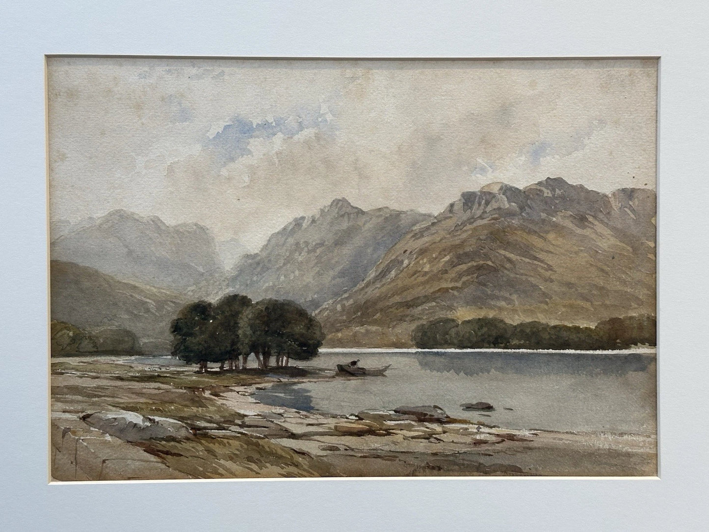 James Hervé d'Egville NWCS (c.1810–1880) Highland Landscape Watercolour 34x24cm