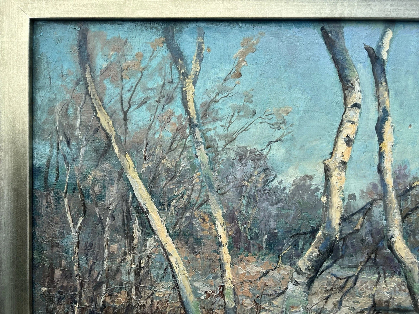 Original 1930s British Landscape Arthur E. Milne - With Crackling Leaf Underfoot