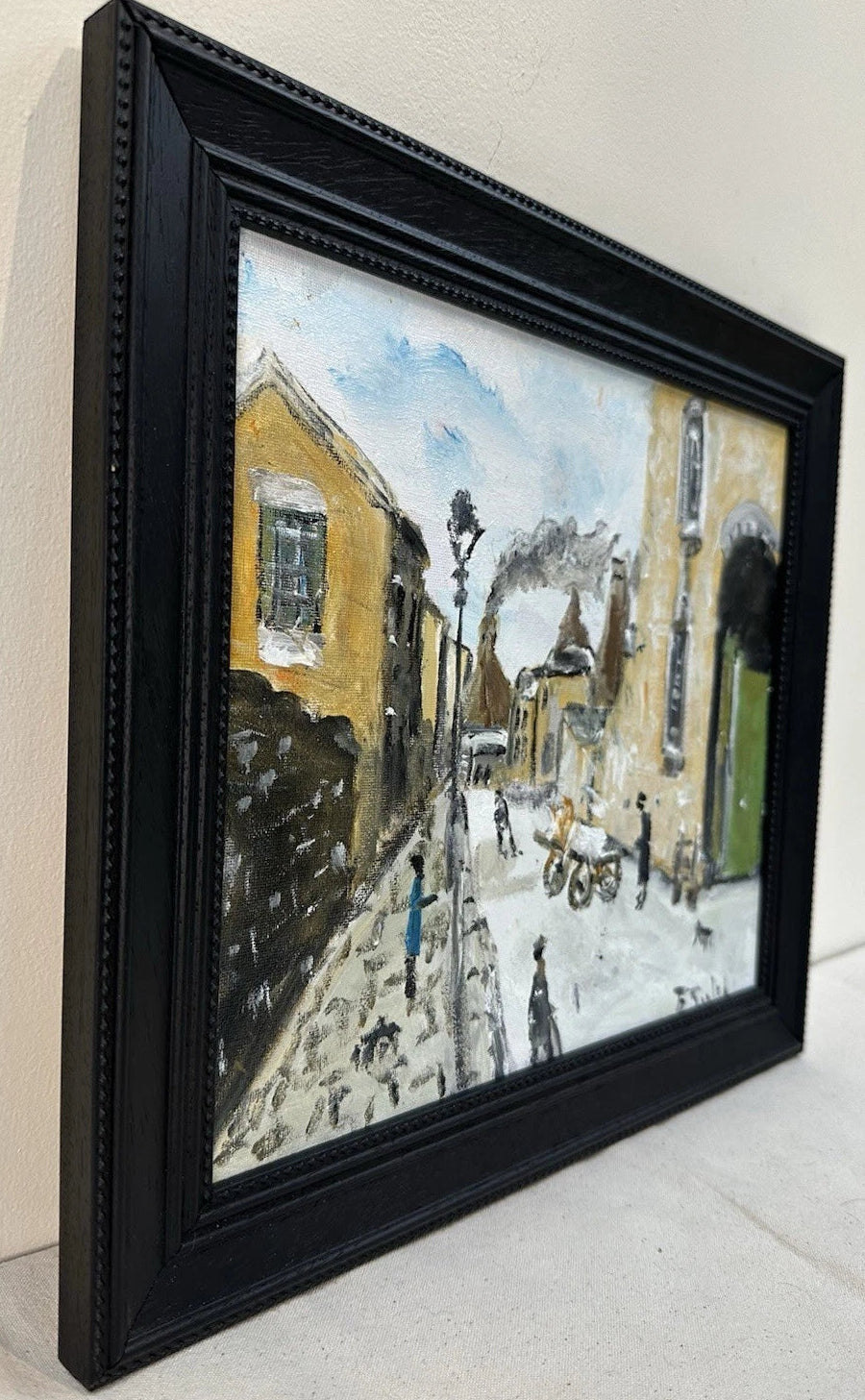 John Goodlad - Oil Painting The Old Lane Signed 2025 30x25cm Framed Northern Art