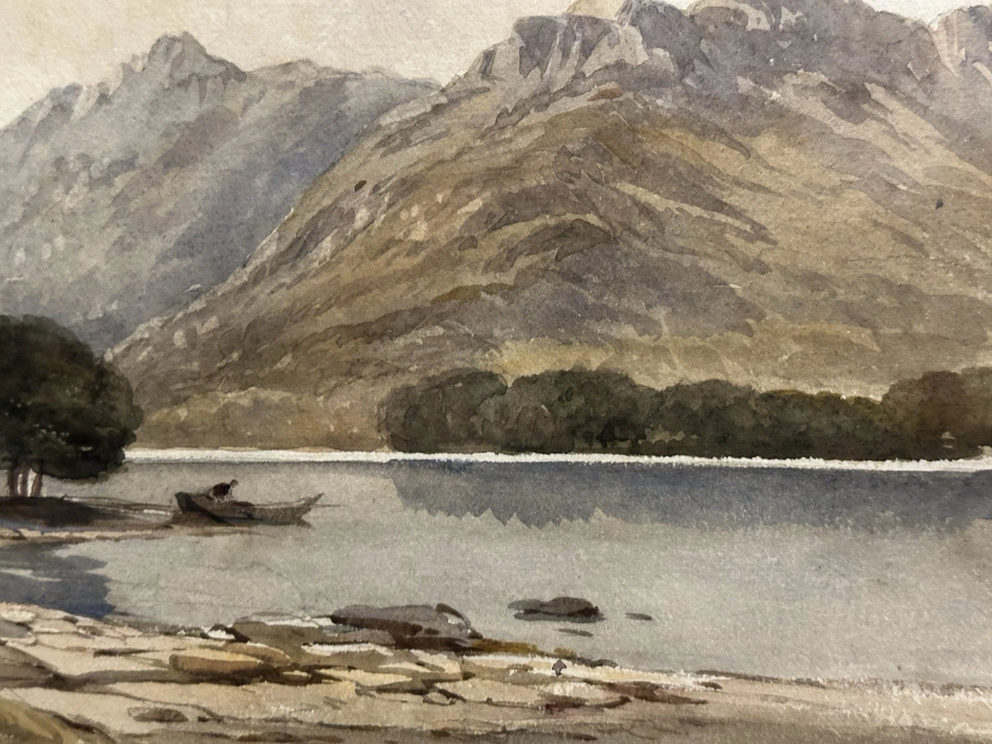 James Hervé d'Egville NWCS (c.1810–1880) Highland Landscape Watercolour 34x24cm