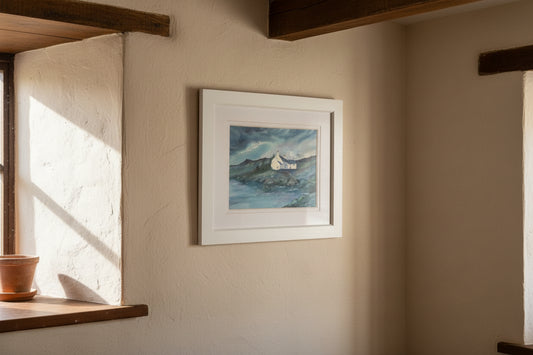 Jane Duckfield Watercolour and Gouache The Old Drovers Inn Mull Scotland 46x34cm