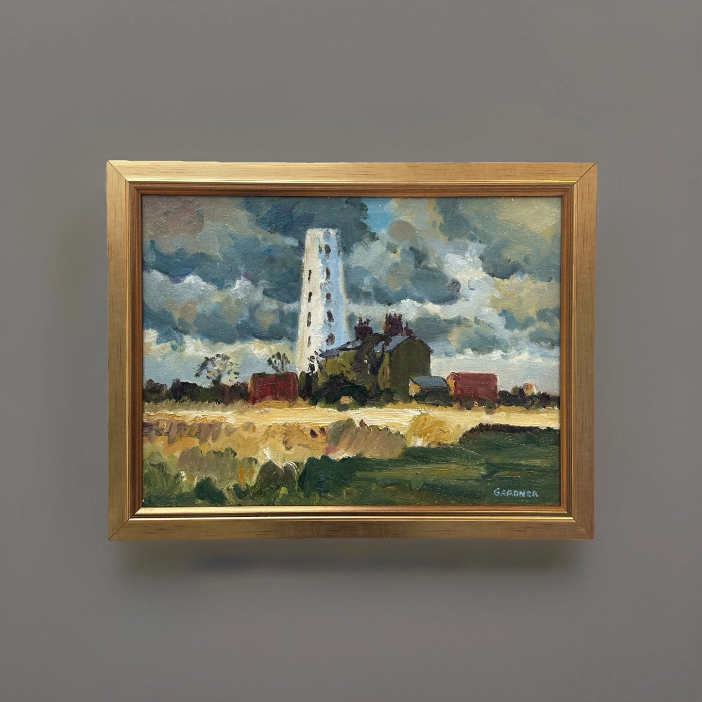 Keith Gardner RCA Framed Oil Painting Leasowe Lighthouse Wirral Signed Art