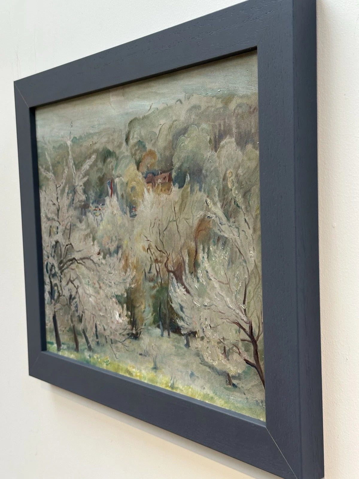 Lucie Klimova -Spring on Petrin Hill Prague. Original Czech Oil on Board 41x32cm