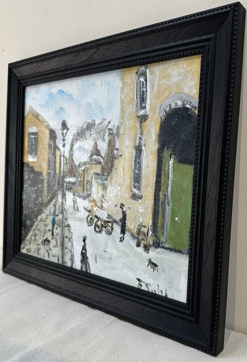 John Goodlad - Oil Painting The Old Lane Signed 2025 30x25cm Framed Northern Art