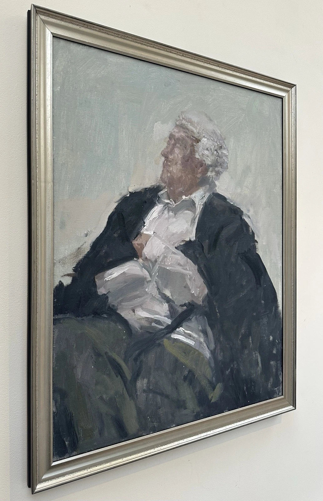 Tom Coates RP NEAC PS RBA RWS HonRWA - Oil Portrait of Seated Judge 76x61cm