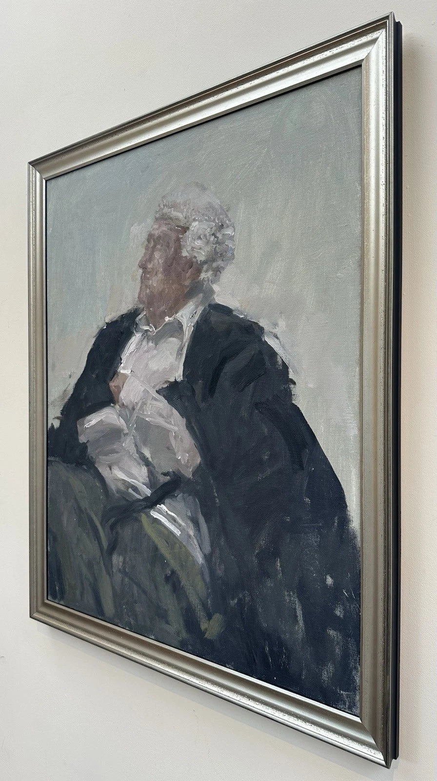 Tom Coates RP NEAC PS RBA RWS HonRWA - Oil Portrait of Seated Judge 76x61cm