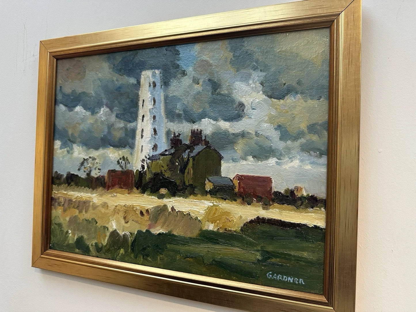 Keith Gardner RCA Framed Oil Painting Leasowe Lighthouse Wirral Signed Art