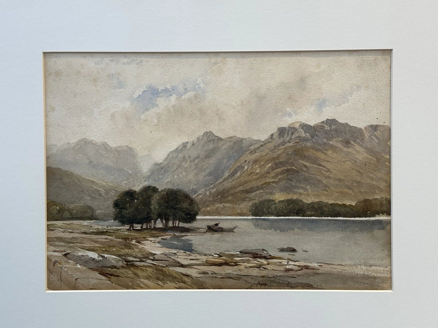 James Hervé d'Egville NWCS (c.1810–1880) Highland Landscape Watercolour 34x24cm