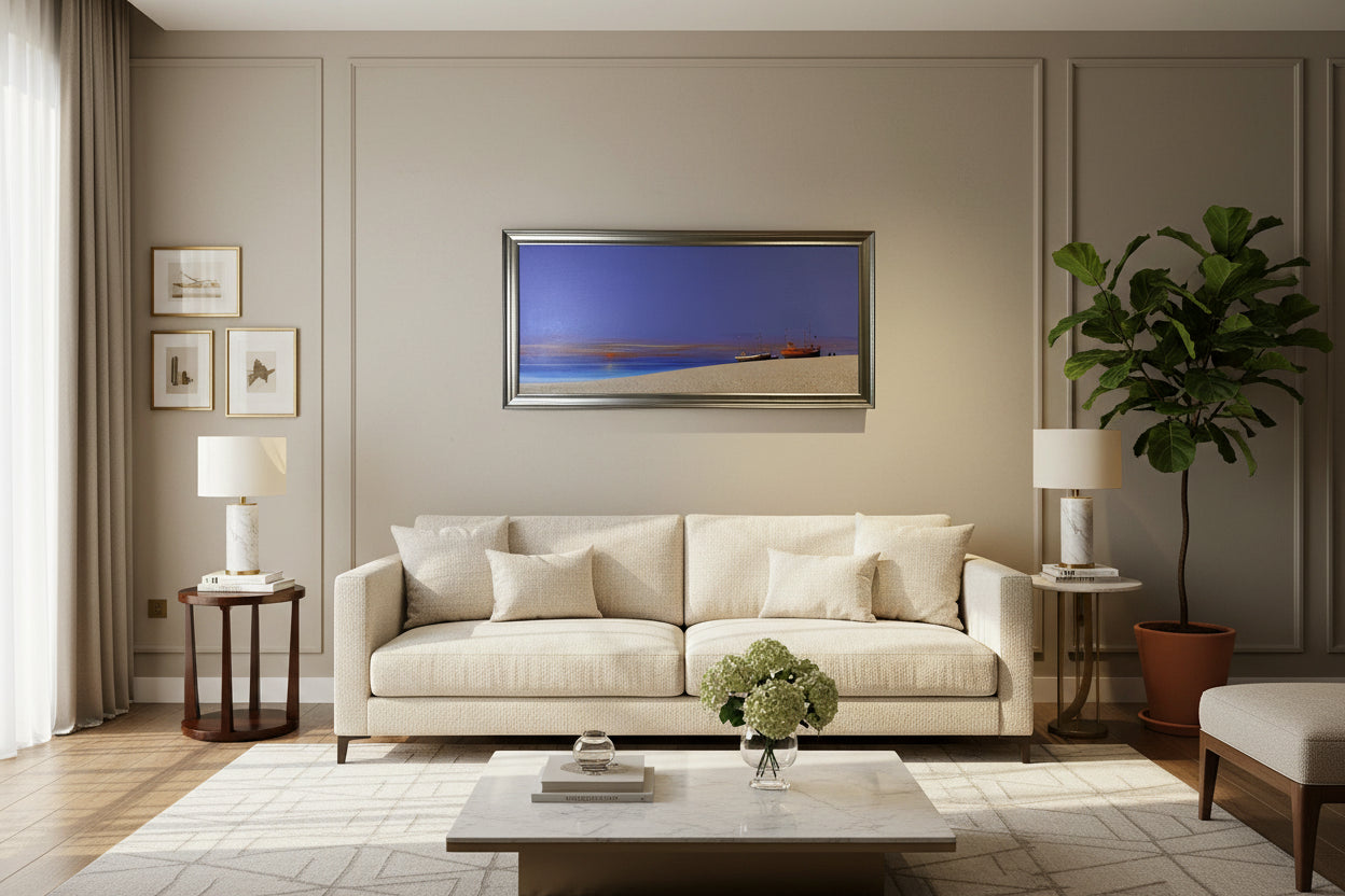 Alex Jawdokimov Large Original 2004 Oil, from Acclaimed High & Dry Series 90x40