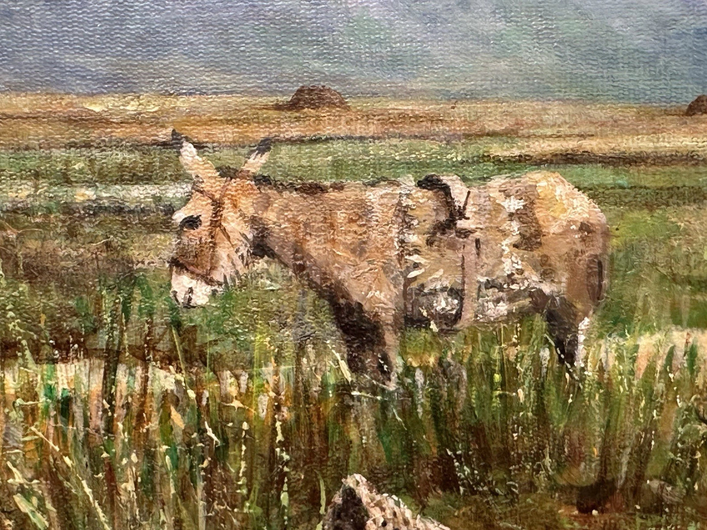 Tony McNally - Irish Landscape Signed Oil on Canvas - Working the Land 40x30cm