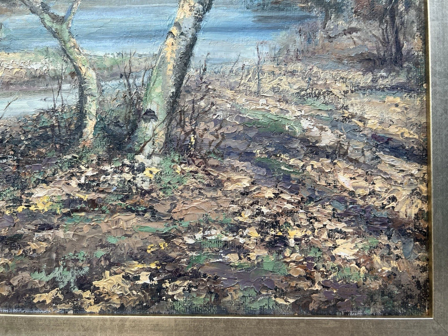 Original 1930s British Landscape Arthur E. Milne - With Crackling Leaf Underfoot