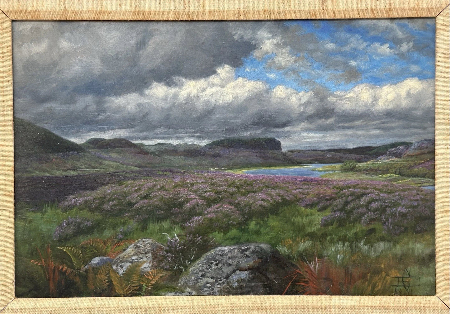 Edmund Caldwell - 1911 Original Oil on Board Scottish Highland Landscape