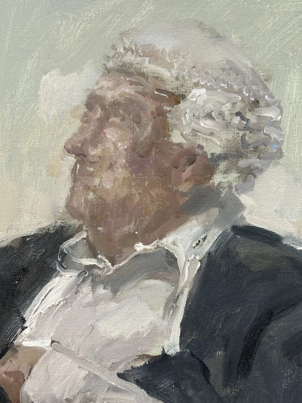 Tom Coates RP NEAC PS RBA RWS HonRWA - Oil Portrait of Seated Judge 76x61cm