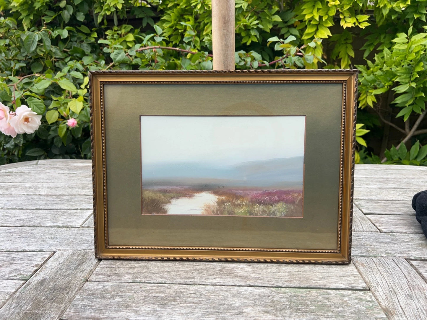 Pair of R. W. Holman Dartmoor Gouache Paintings - Yar Tor & Taw Marshes, 1924