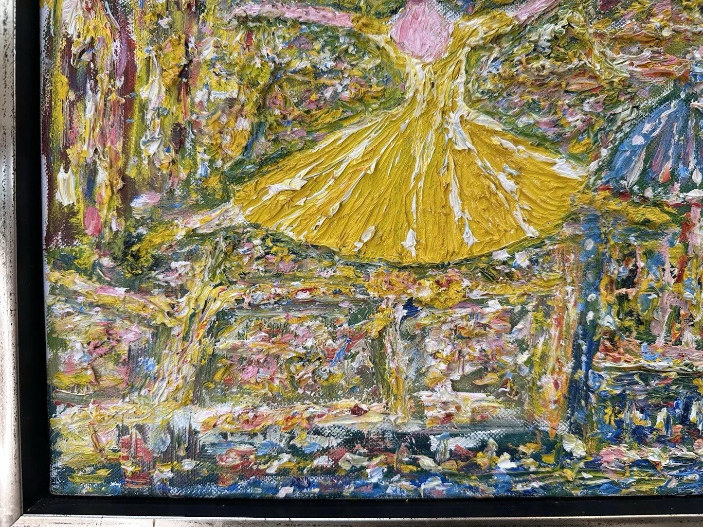 Gwynne Robins Signed Oxford Graduation Scene Original Acrylic 51x61 cm Framed Ar