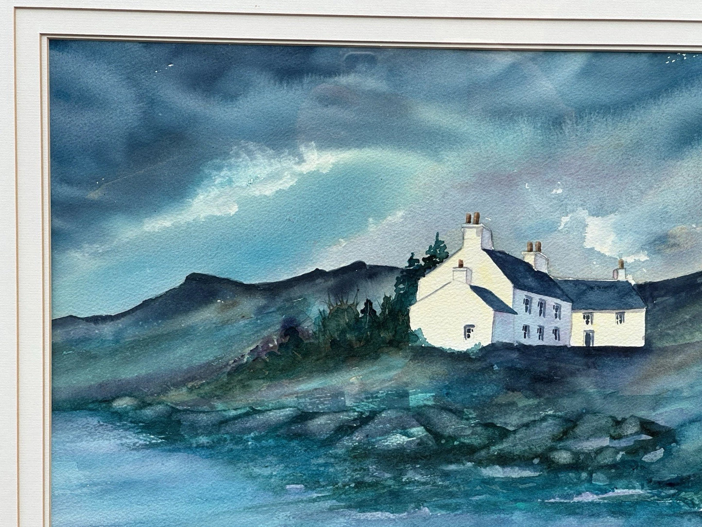 Jane Duckfield Watercolour and Gouache The Old Drovers Inn Mull Scotland 46x34cm