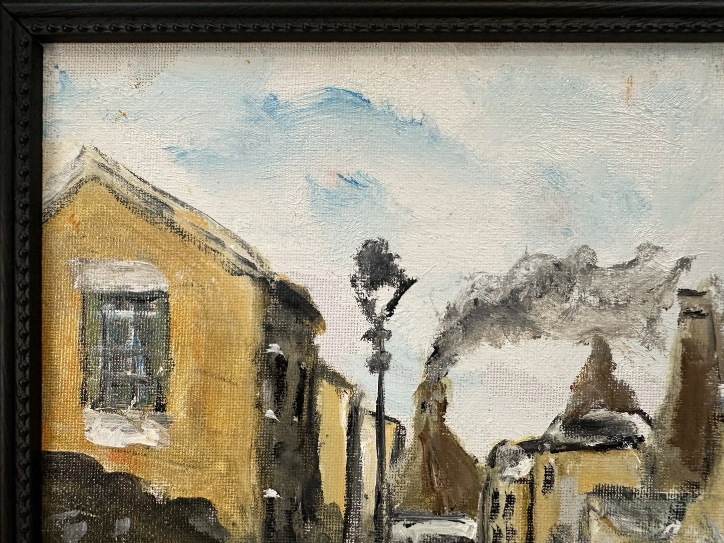 John Goodlad - Oil Painting The Old Lane Signed 2025 30x25cm Framed Northern Art