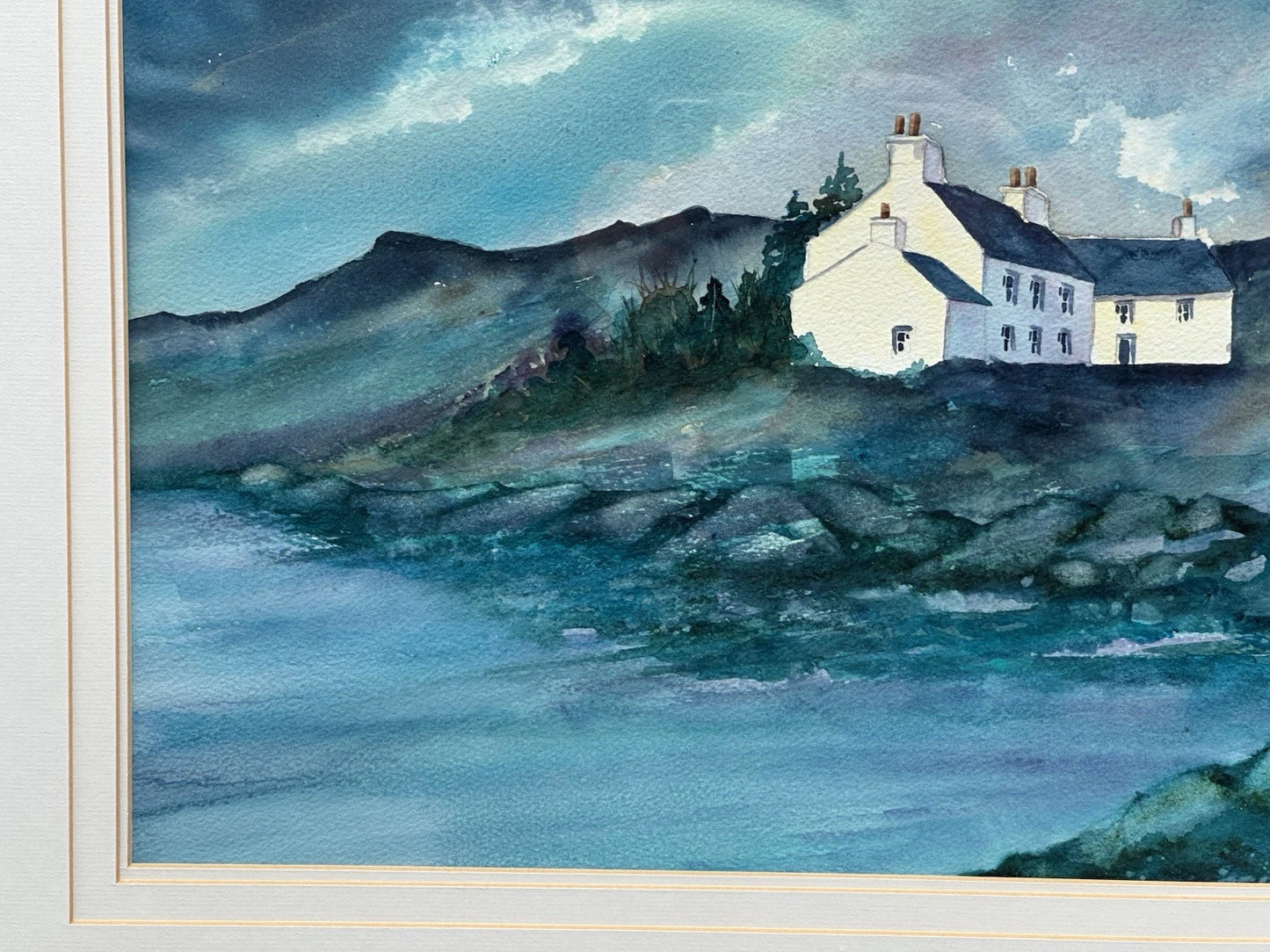 Jane Duckfield Watercolour and Gouache The Old Drovers Inn Mull Scotland 46x34cm