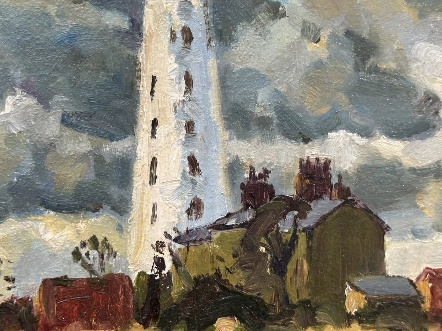 Keith Gardner RCA Framed Oil Painting Leasowe Lighthouse Wirral Signed Art