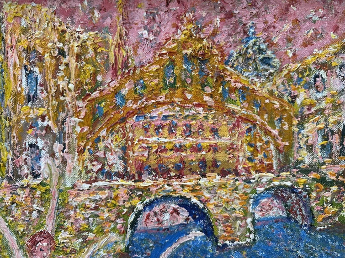 Gwynne Robins Signed Oxford Graduation Scene Original Acrylic 51x61 cm Framed Ar