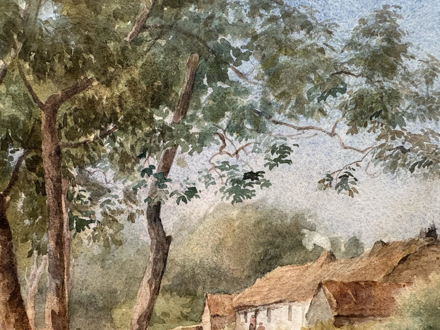 James Heron "Inveral , Lochfyne Side" Watercolour 35x51 cm Scottish Landscape