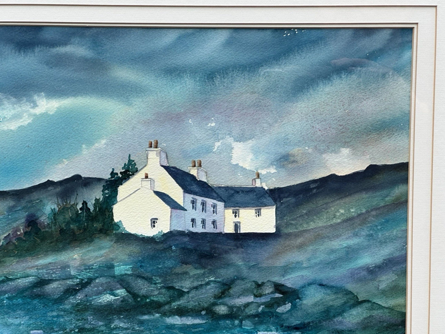 Jane Duckfield Watercolour and Gouache The Old Drovers Inn Mull Scotland 46x34cm