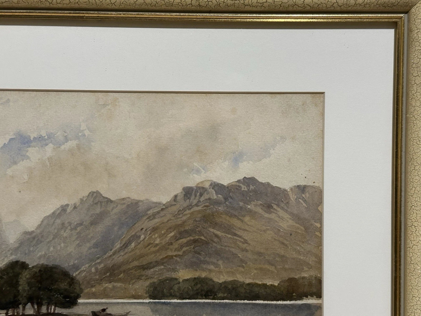James Hervé d'Egville NWCS (c.1810–1880) Highland Landscape Watercolour 34x24cm